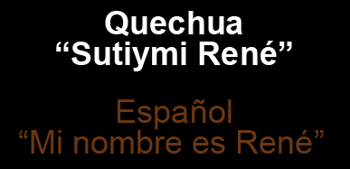 Quechua Español
